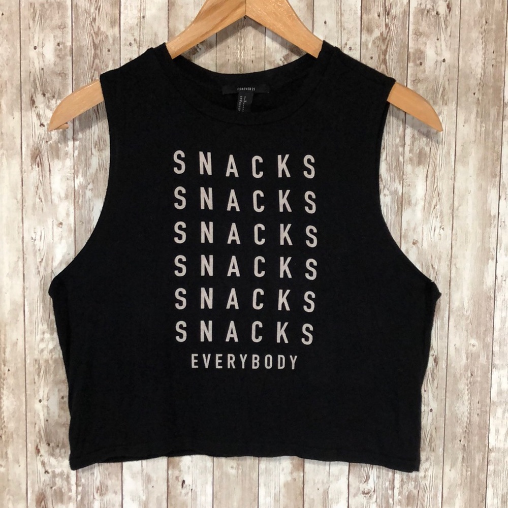 Forever 21 Snacks Everyone Tank Top Size Small